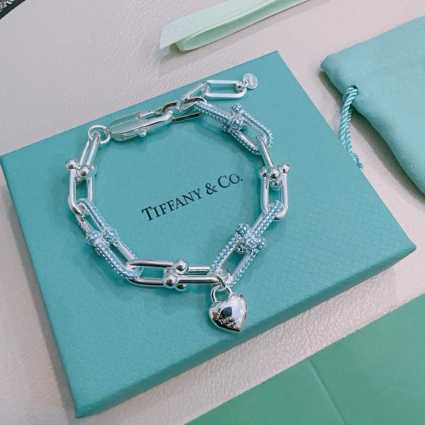 Tiffany & Co. Blue Box Charm Bracelet Tiffany & Co. Blue Box Charm Bracelet